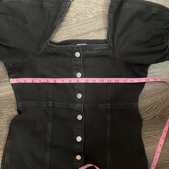 NWT 🖤 LEVI'S RHODE DENIM MINI DRESS BLACK MEDIUM 🖤 - Picture 13 of 15